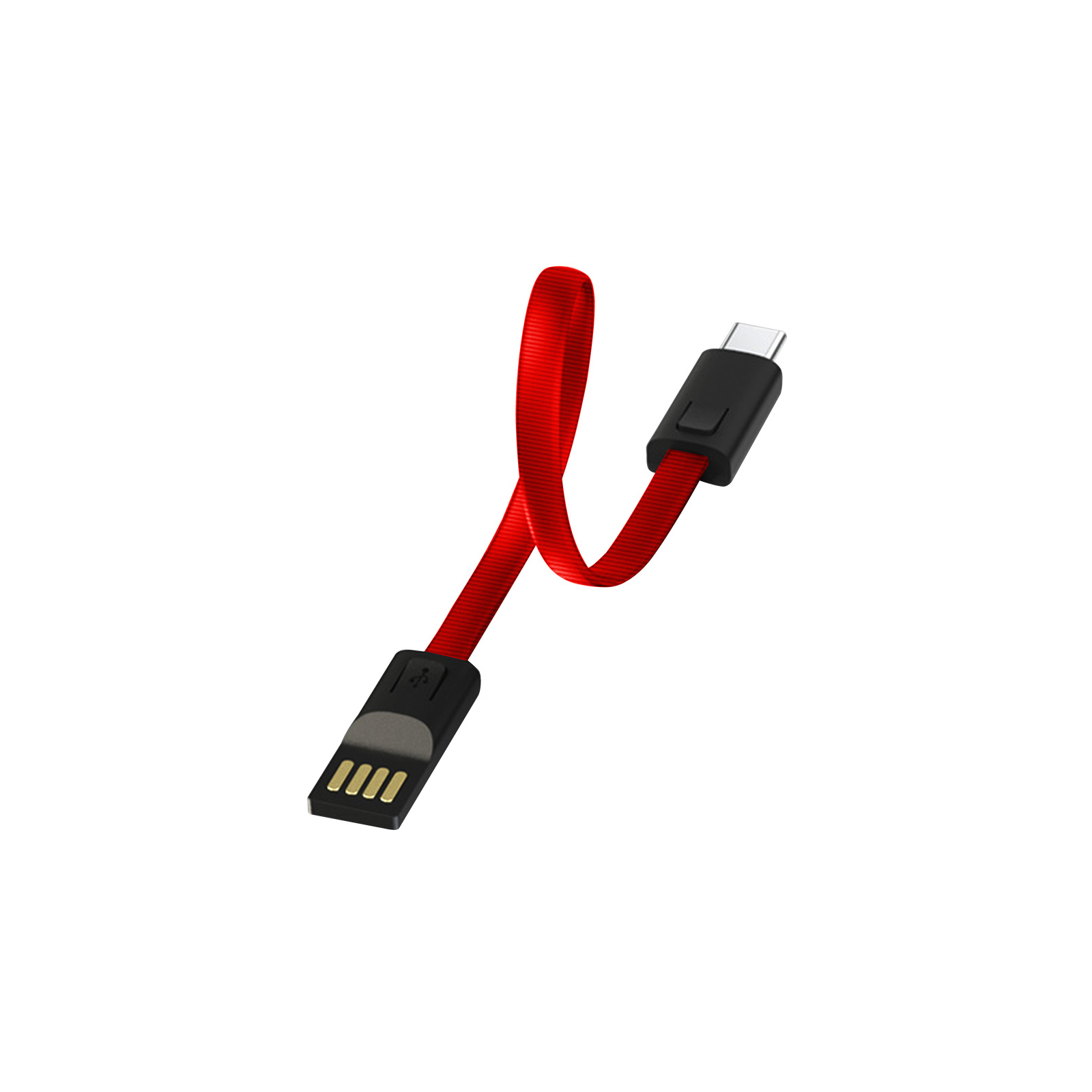 Дата кабель USB 2.0 AM to Type-C 0.22m red ColorWay (CW-CBUC023-RD)