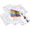 Набор для творчества Crayola Disney Princess с раскрасками и смываемыми восковыми мелками (04-0438) изображение 3