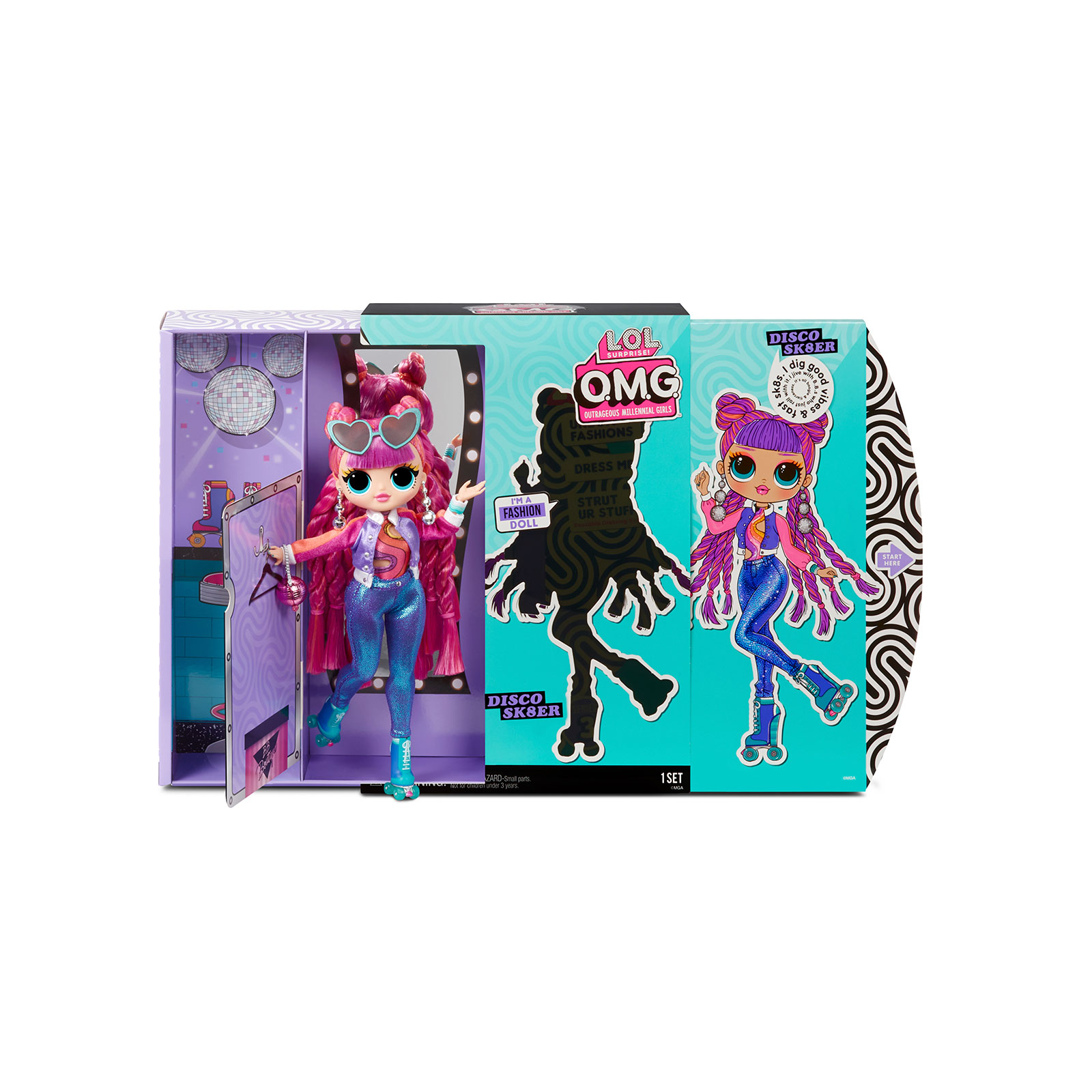 Кукла L.O.L. Surprise! O.M.G S3 - Диско-скейтер с аксессуарами (567196) изображение 6
