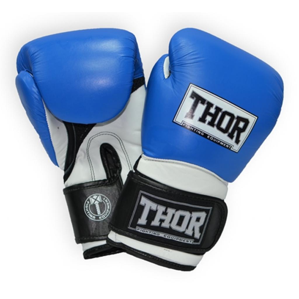 Боксерские перчатки Thor Pro King 12oz Blue/White/Black (8041/03(PU) B/Wh/Bl 12 oz.)
