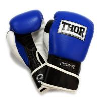Фото - Рукавички для єдиноборств Thor Боксерські рукавички  Ultimate 16oz Blue/Black/White  B/BL/ (551/03(PU)
