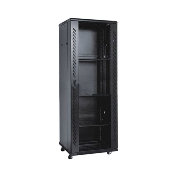 Шкаф напольный Kingda 27U 19" 600x600 RAL9004 (KD-002-6627)