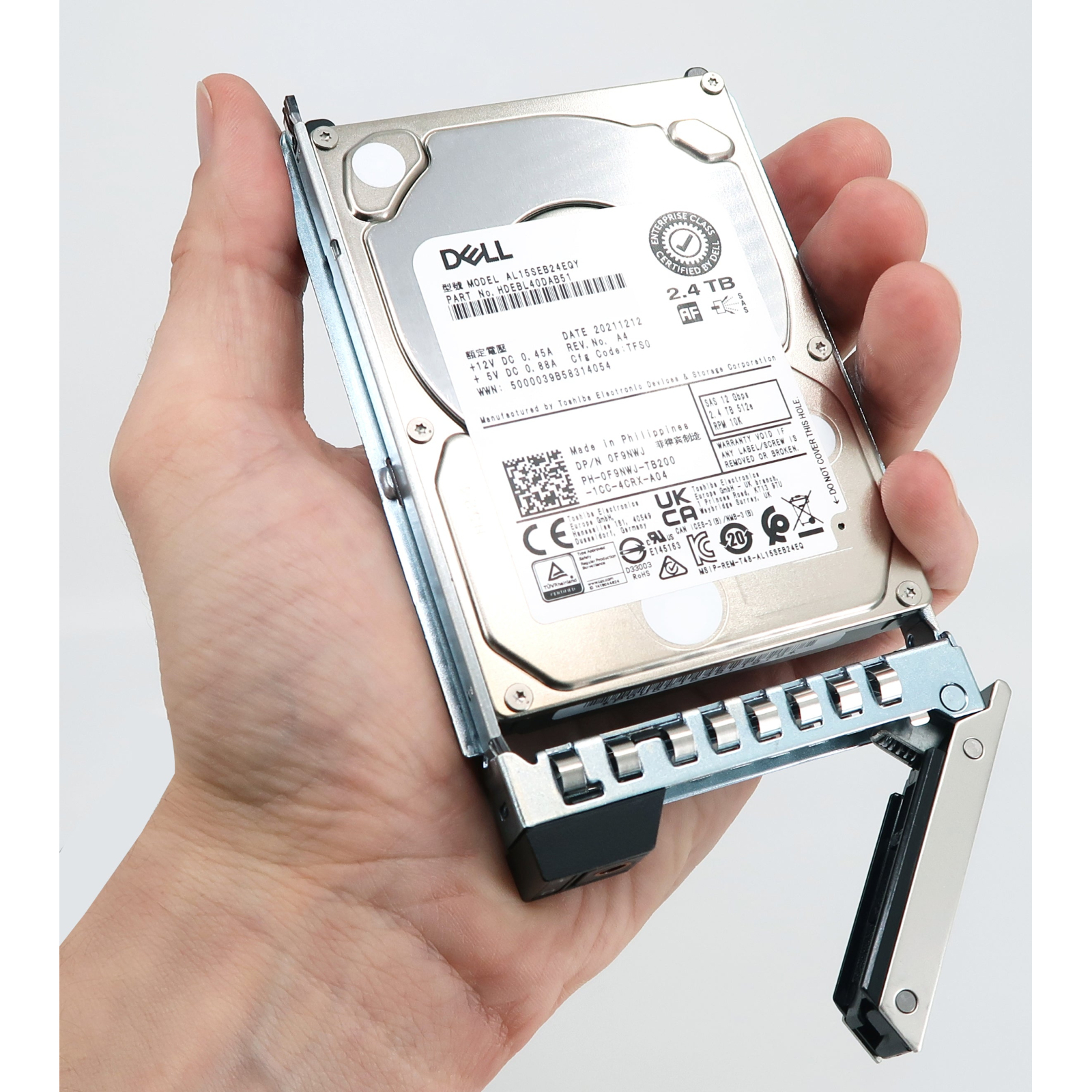Жесткий диск для сервера 2.4TB 10K RPM SAS 12Gbps 512e 2.5in Hot-plug Hard Drive CK Dell (401-ABHQ) изображение 2