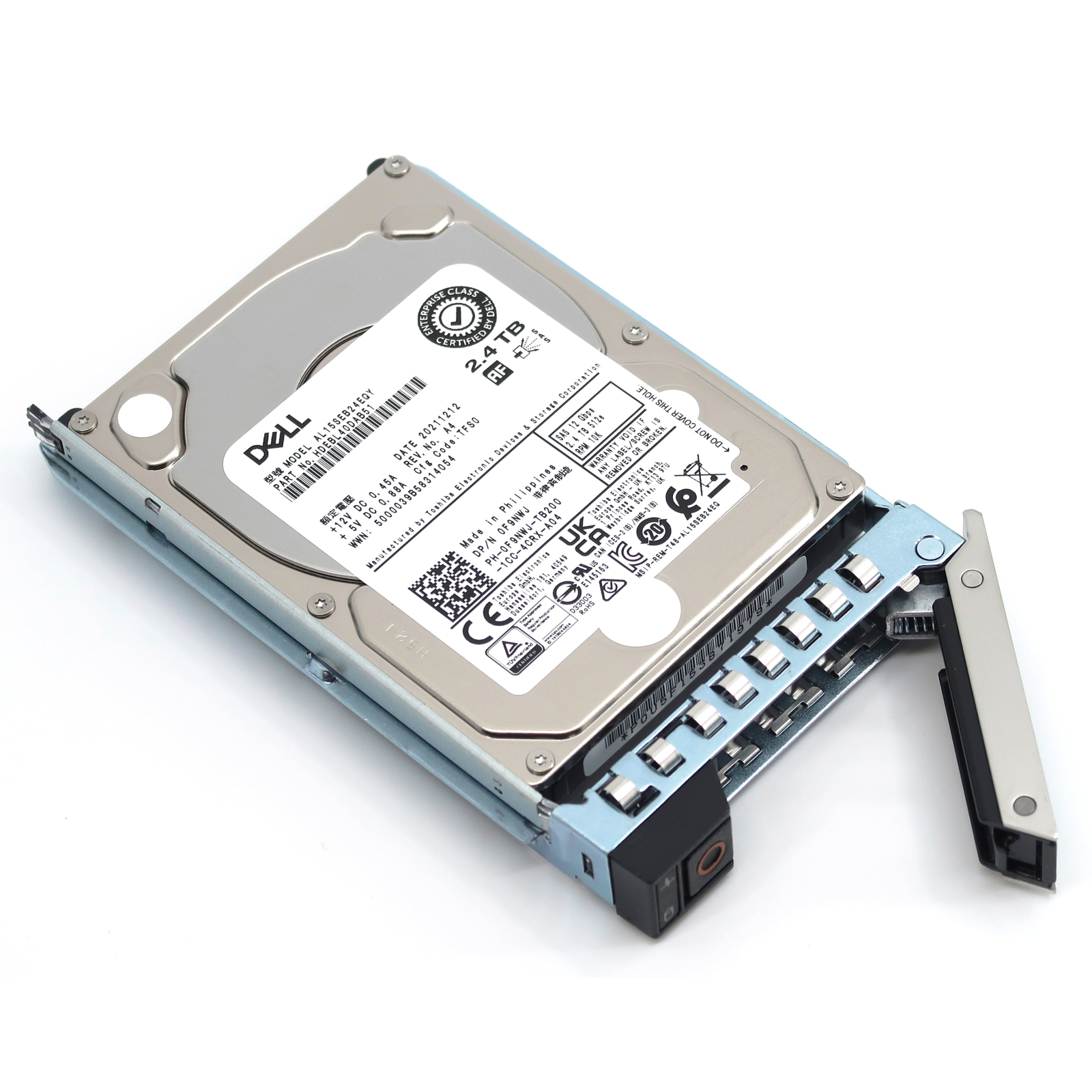 Жесткий диск для сервера 2.4TB 10K RPM SAS 12Gbps 512e 2.5in Hot-plug Hard Drive CK Dell (401-ABHQ)