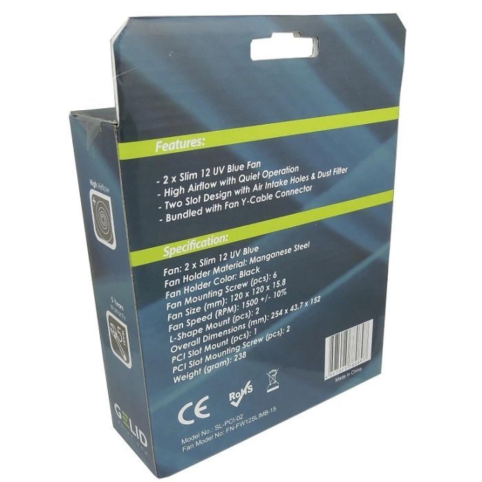 Кулер для видеокарты Gelid Solutions PCI Slot Fan Holder (SL-PCI-02) изображение 4