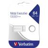 USB флеш накопитель Verbatim 64GB Metal Executive Silver USB 2.0 (98750) изображение 5
