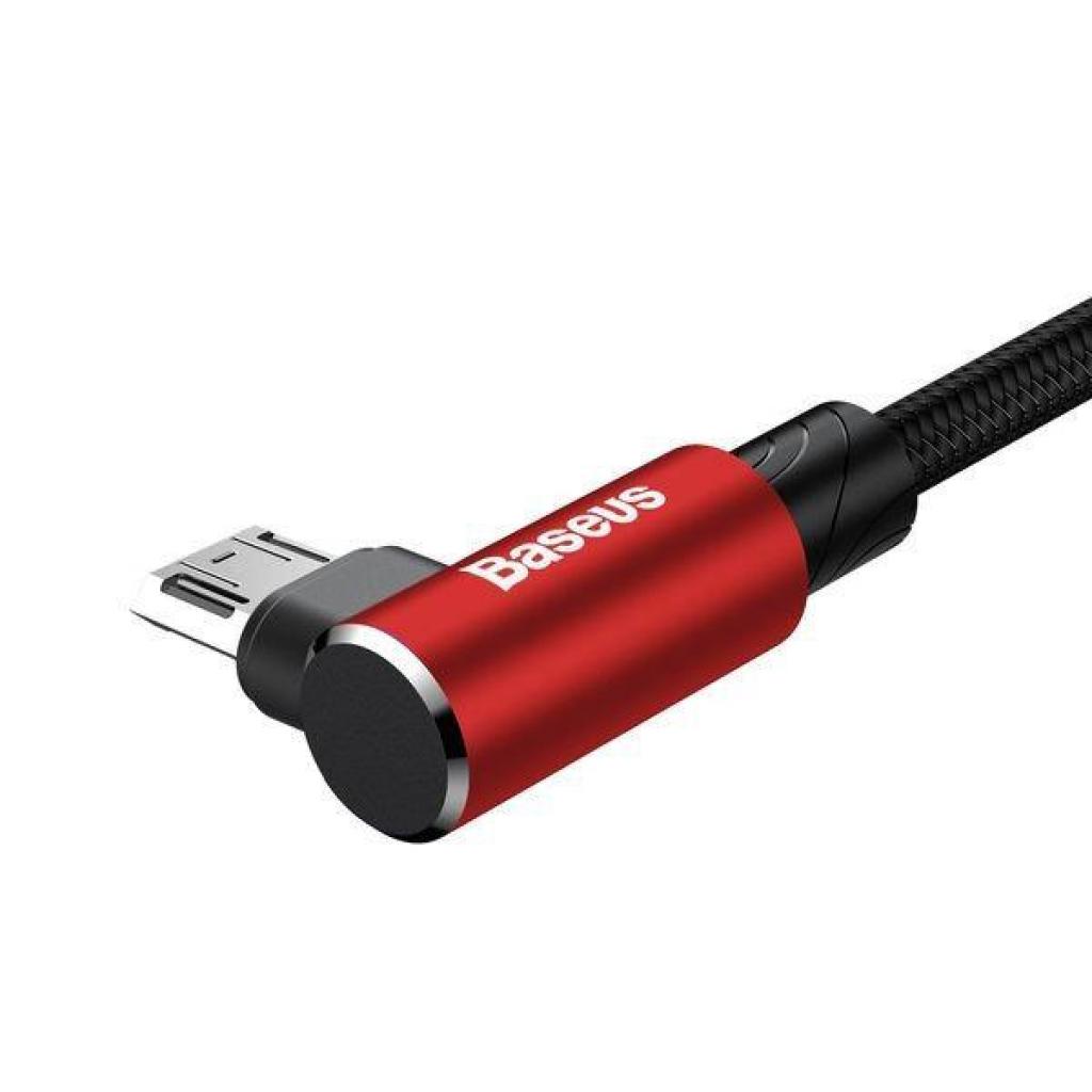 Дата кабель USB 2.0 AM to Micro 5P 1.0m MVP Elbow Black Baseus (CAMMVP-A01) изображение 3
