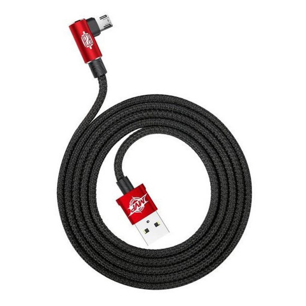 Дата кабель USB 2.0 AM to Micro 5P 1.0m MVP Elbow Black Baseus (CAMMVP-A01)