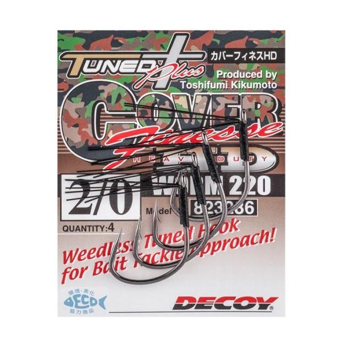 Крючок Decoy Worm220 Cover Finesse HD 1/0 (5 шт/уп) (1562.08.00) изображение 2