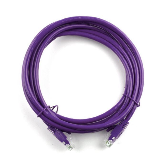 Патч-корд 10м, RJ-45, Cat.5e, CU, медь, фиолетовый Ritar (PCR-CU/10Pe / 04292)