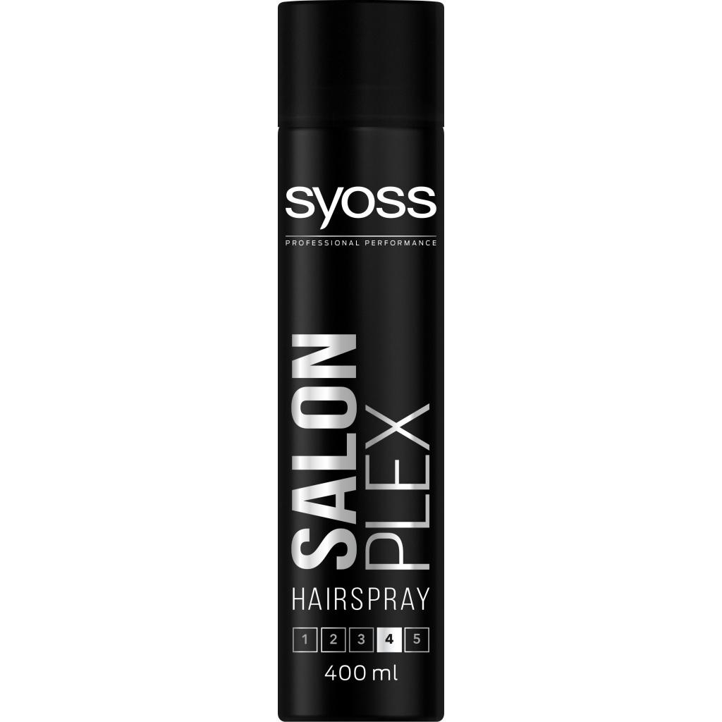 Лак для волосся Syoss Salon Plex (фіксація 4) 400 мл (5201143734301/4015100204315)
