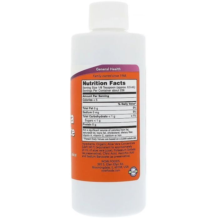 Травы Now Foods Алоэ Вера Концентрат, Aloe Vera Concentrate, 118 мл (NOW-03030) изображение 2