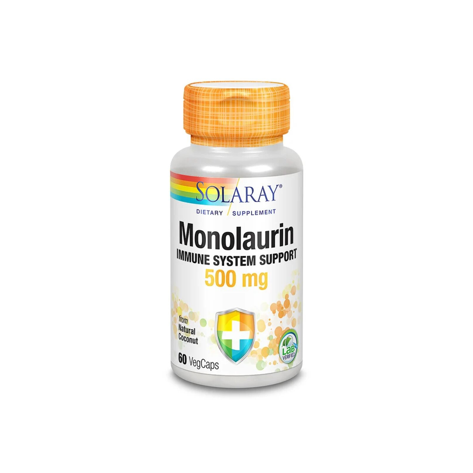 Травы Solaray Монолаурин, Monolaurin, 500 мг, 60 вегетарианских капсул (SOR-62754)