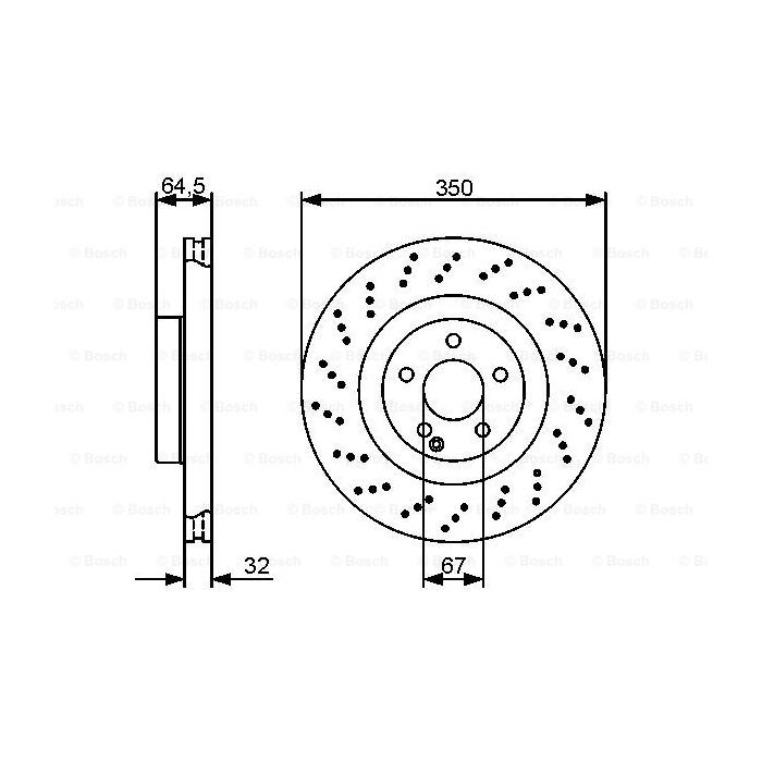 Гальмівний диск Bosch 0 986 479 412 зображення 5
