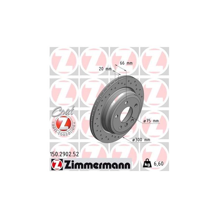 Тормозной диск ZIMMERMANN 150.2902.52