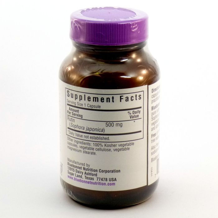Антиоксидант Bluebonnet Nutrition Рутин 500мг, 50 гелевых капсул (BLB-00564) изображение 2
