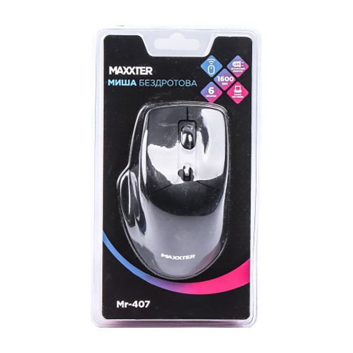 Мышка Maxxter Mr-407 Wireless Black (Mr-407) изображение 5
