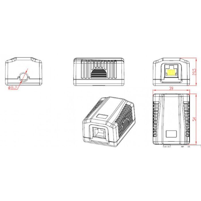Компьютерная розетка Cablexpert RJ45x1 FTP, cat.6 (NCAC-1F6-01) изображение 4