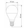 Лампочка TITANUM LED G45e 7W E14 4100K (VL-G45e-07144) изображение 2
