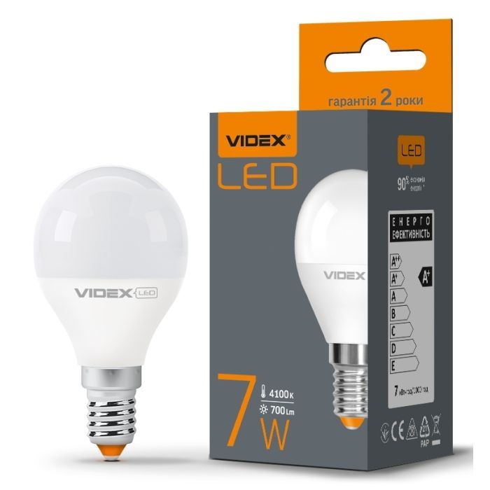 Лампочка TITANUM LED G45e 7W E14 4100K (VL-G45e-07144) изображение 3