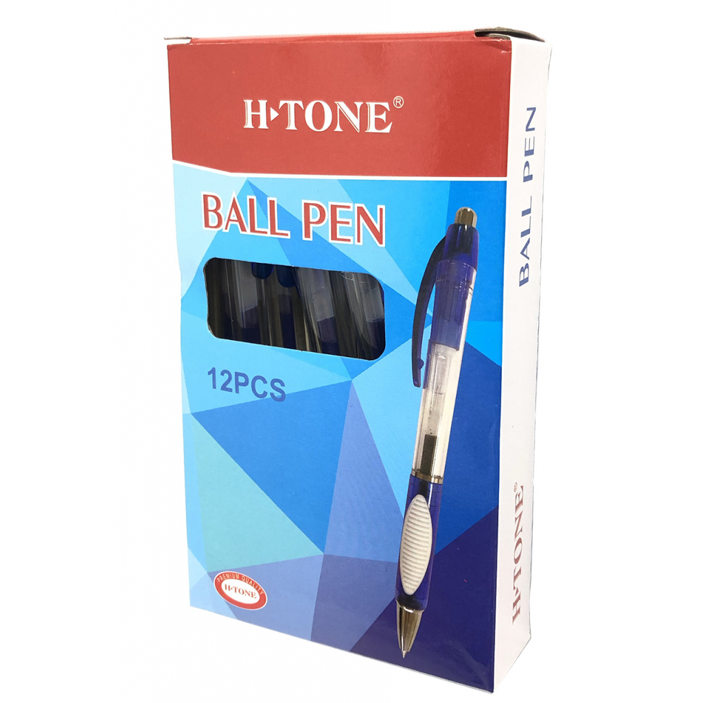 Ручка гелева H-Tone автоматична 0,5 мм, синя, уп. 12 шт. (PEN-HT-JJ20218A-BL) зображення 2