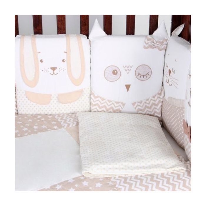 Дитячий постільний набір Верес Smiling animals beige new (216.06.110*90) зображення 2