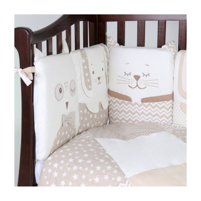 Дитячий постільний набір Верес Smiling animals beige new (216.06.110*90) зображення 3