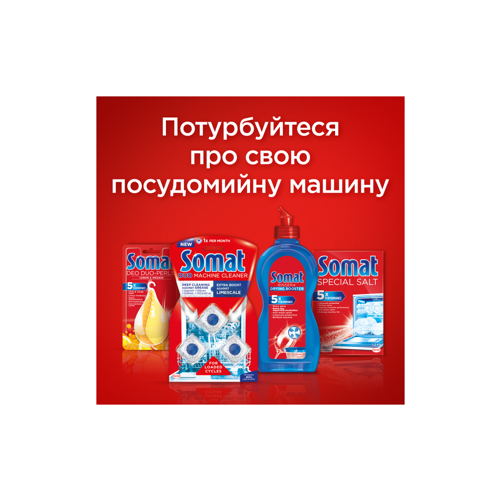 Таблетки для посудомоечных машин Somat All in 1 90 шт. (9000101534993) изображение 10
