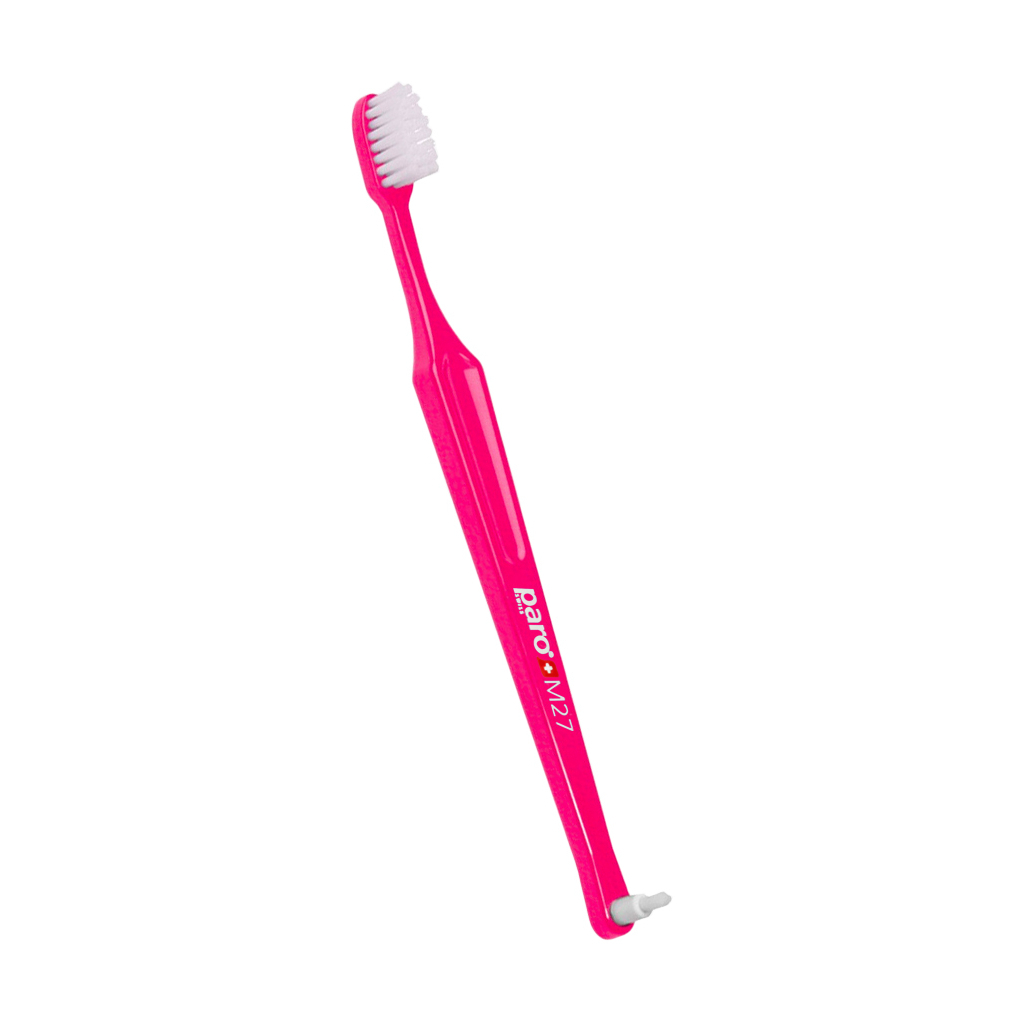 Дитяча зубна щітка Paro Swiss Esro AG M27 середньої жорсткості рожева (7.9744/5)