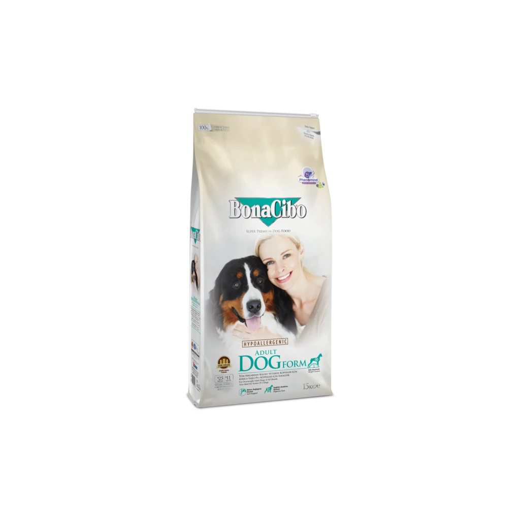 Сухой корм для собак BonaCibo Adult Dog Form 15 кг (8694686405826)