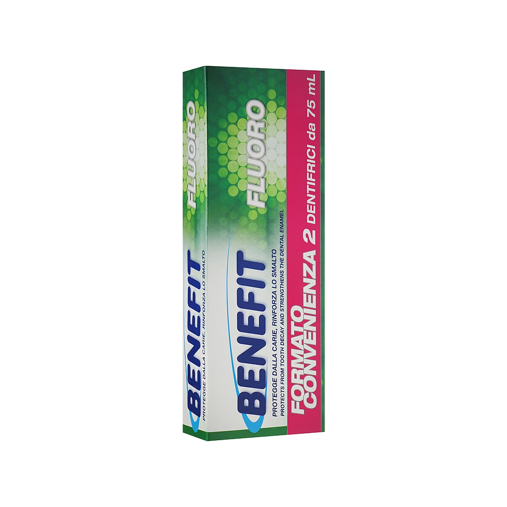 Зубная паста Benefit Fluoro с фтором 2 x 75 мл (8003510010196) изображение 2