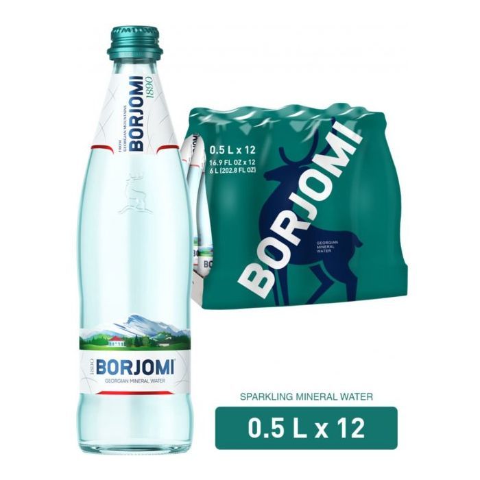Минеральная вода Borjomi 0.5 газ скл