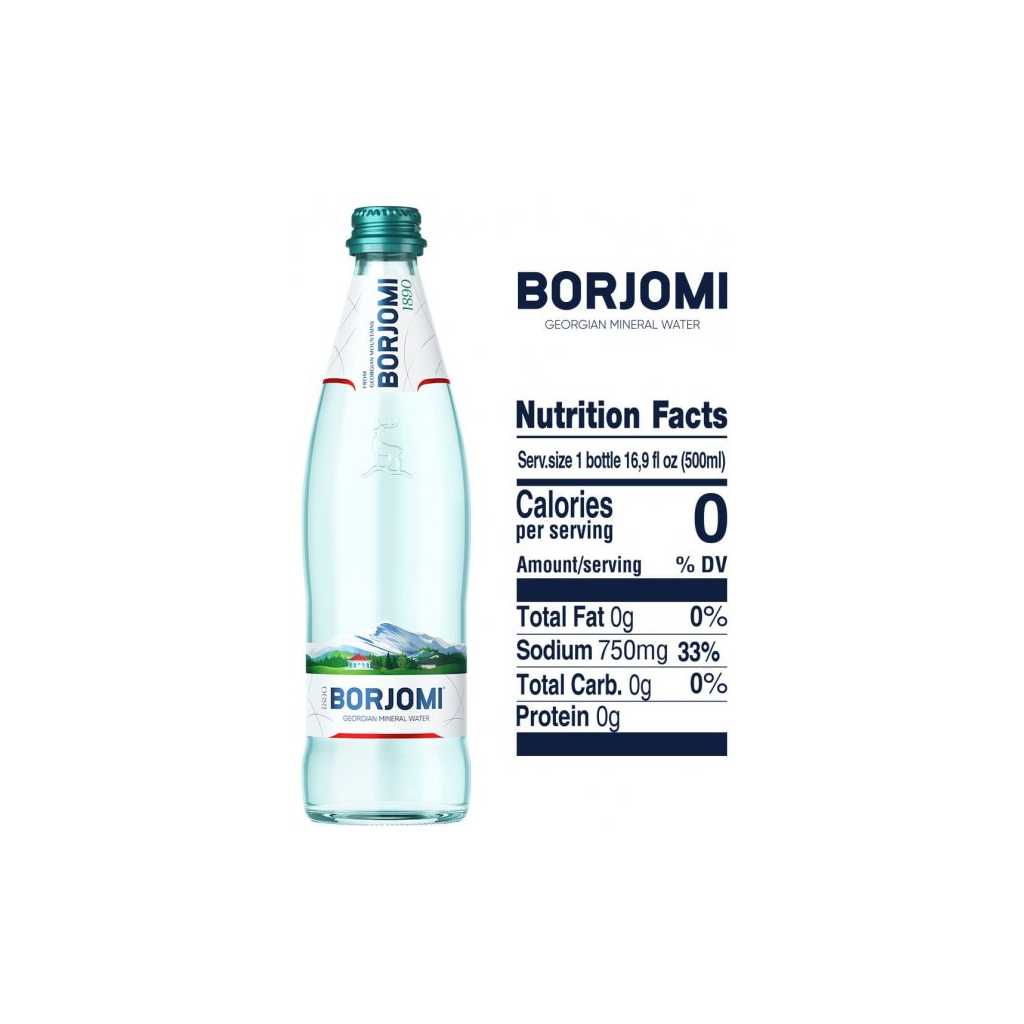 Минеральная вода Borjomi 0.5 газ скл изображение 5