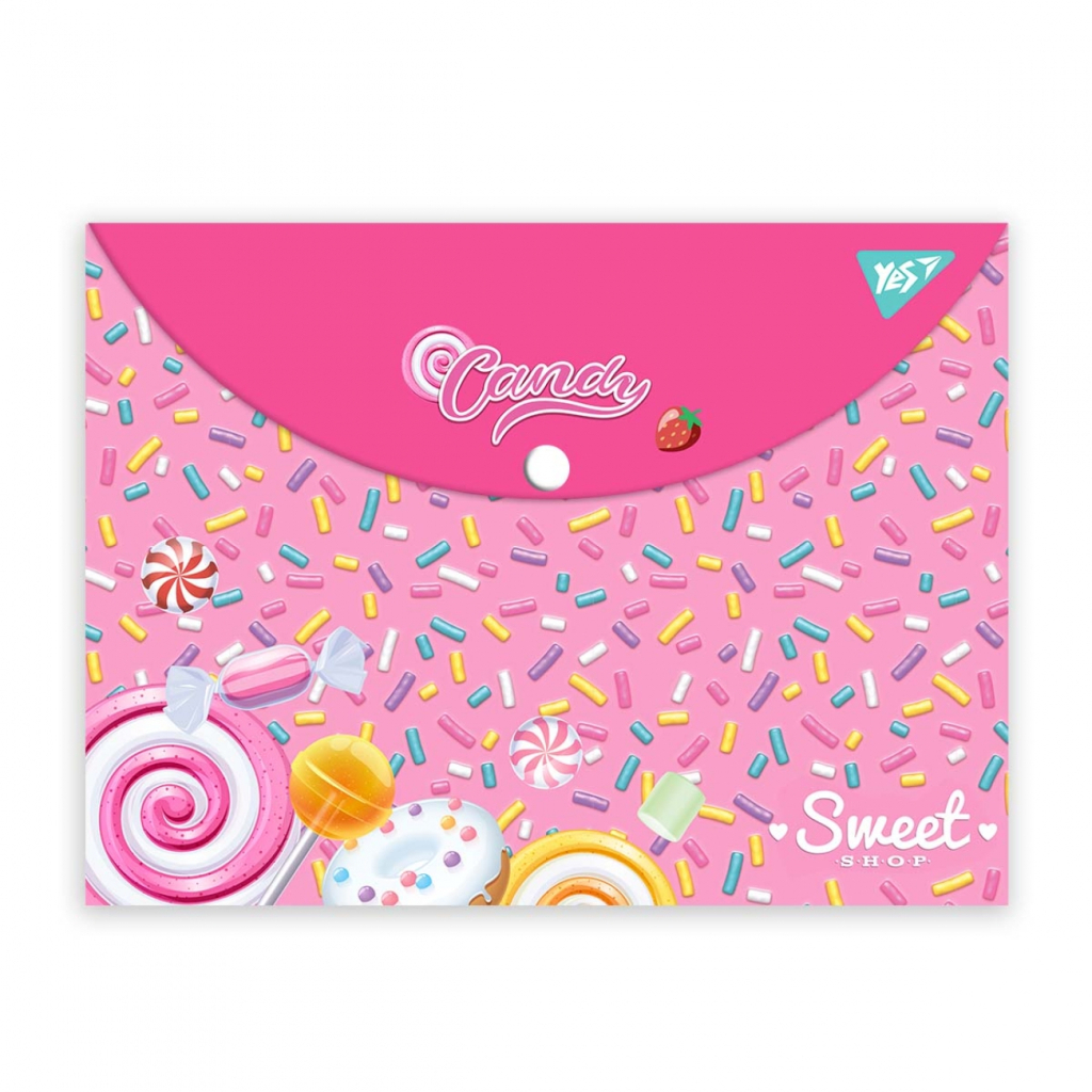 Папка - конверт Yes на кнопке А4 Sweet Cream (492015)