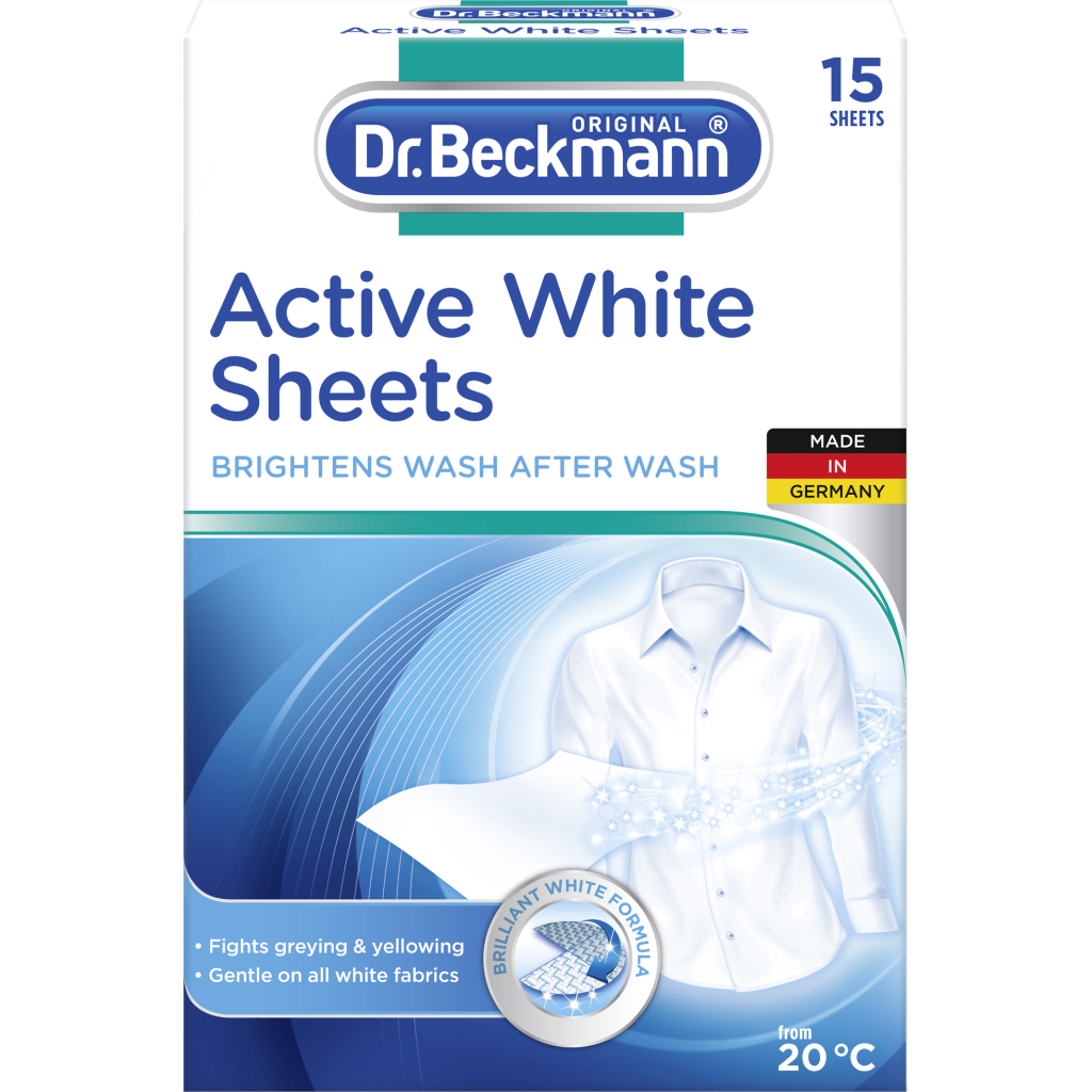 Салфетки для стирки Dr. Beckmann для обновления белого цвета ткани 15 шт. (4008455551913)