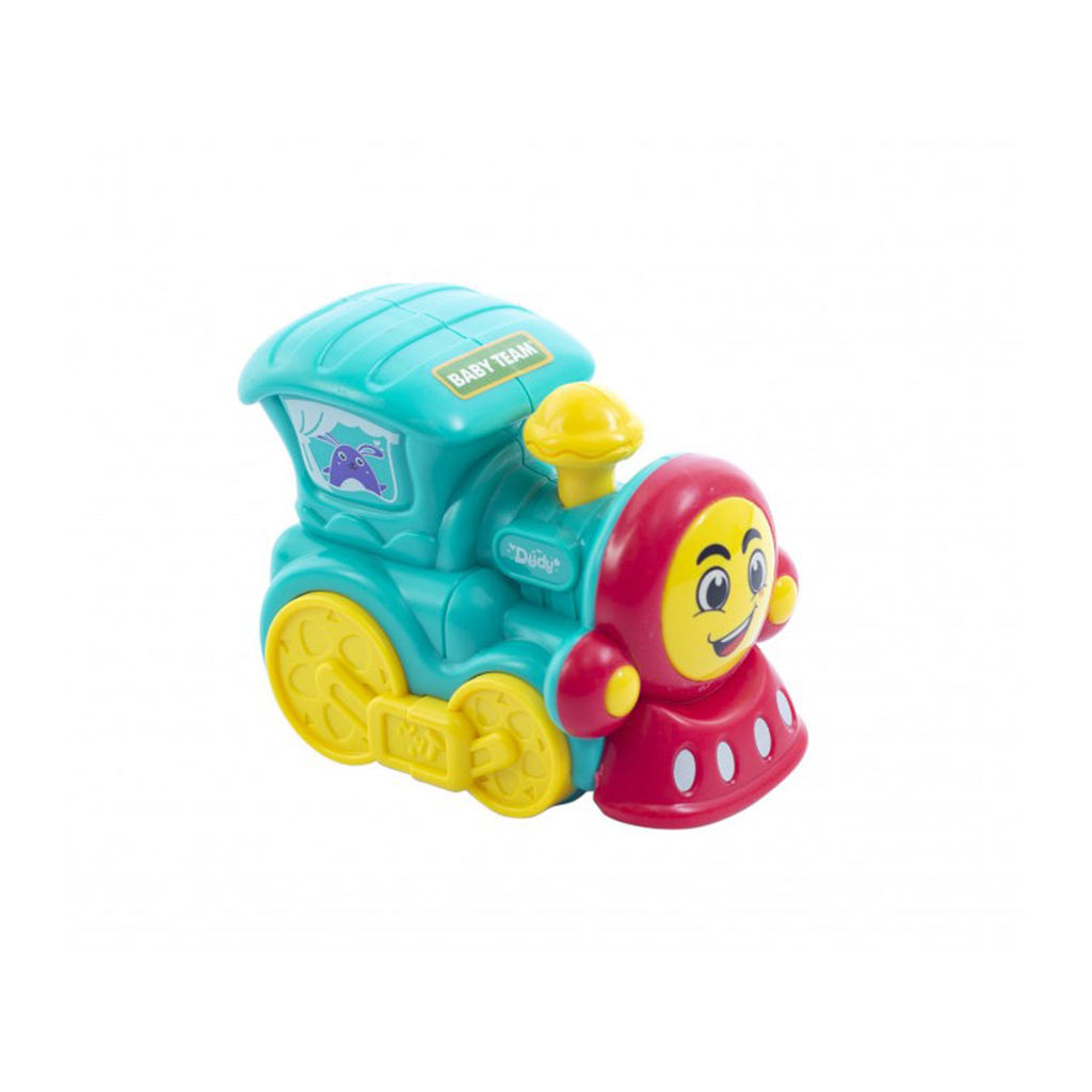 Развивающая игрушка Baby Team инерционный поезд желтый (8620_паровозик_желтый)
