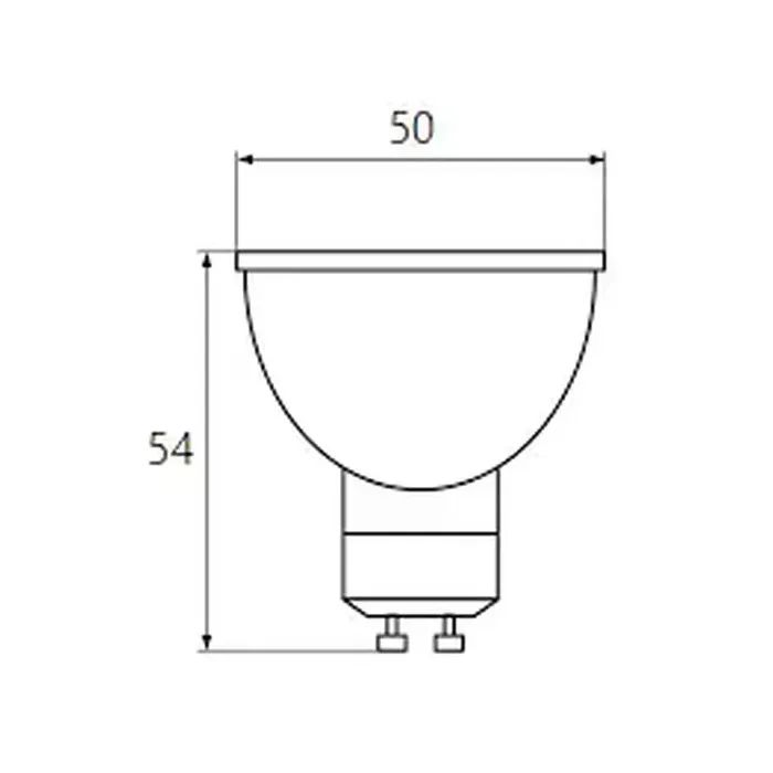 Лампочка Osram LED VALUE, PAR16, 6W, 3000K GU10 (4058075689626) изображение 3