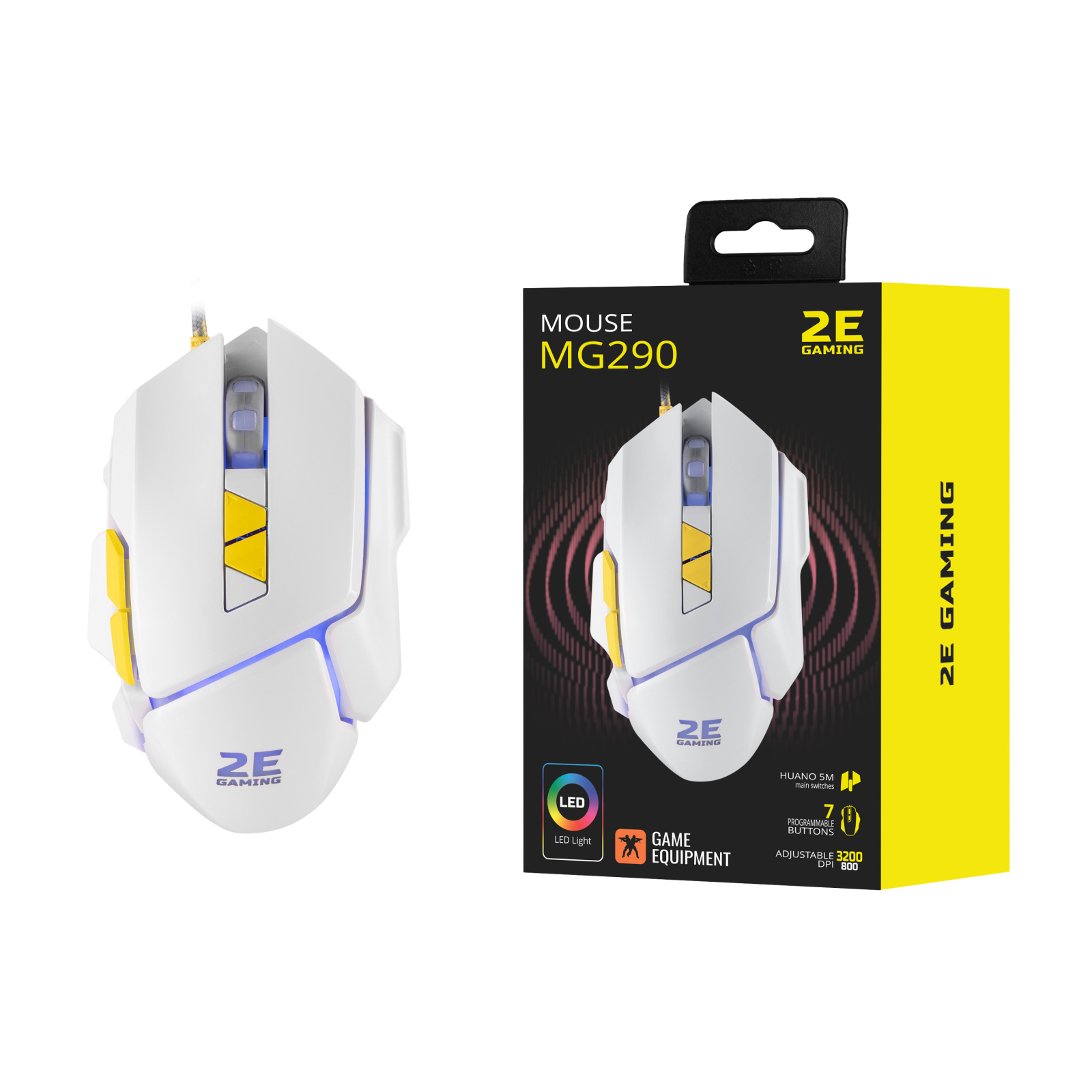 Мишка 2E Gaming MG290 LED USB Black (2E-MG290UB) зображення 3