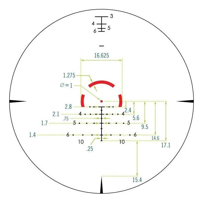Оптический прицел Vortex Strike Eagle 1-8x24 сетка AR-BDC3 c подсветкой (SE-1824-2) изображение 6