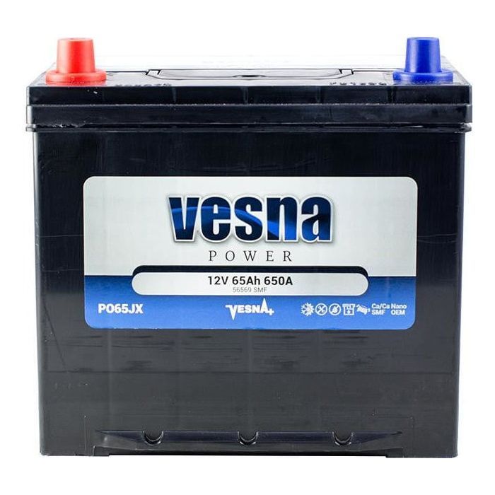 Акумулятор автомобільний Vesna 65 Ah/12V Japan (415 965)