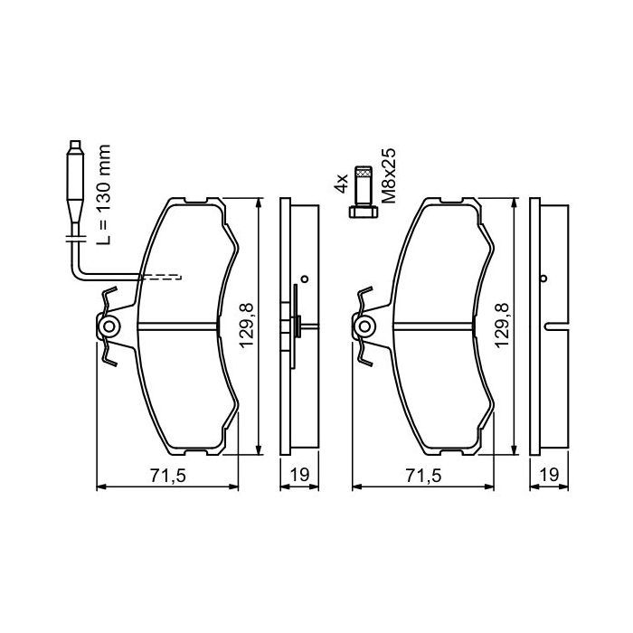 Тормозные колодки Bosch 0 986 467 411 изображение 7