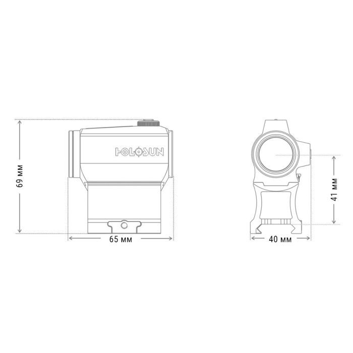 Коллиматорный прицел Holosun HS403C (747030) изображение 8