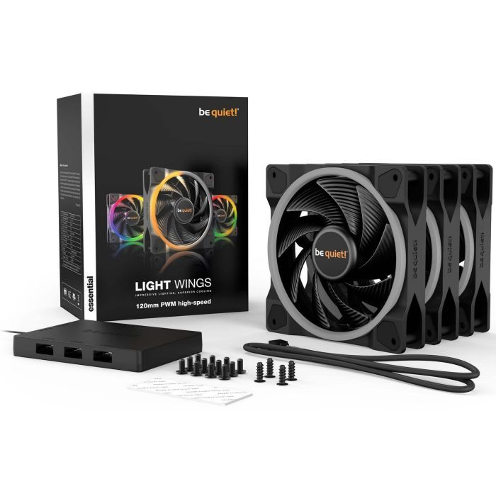 Кулер для корпуса Be quiet! Light Wings 120mm PWM high-speed 3 pcs (BL077) изображение 6
