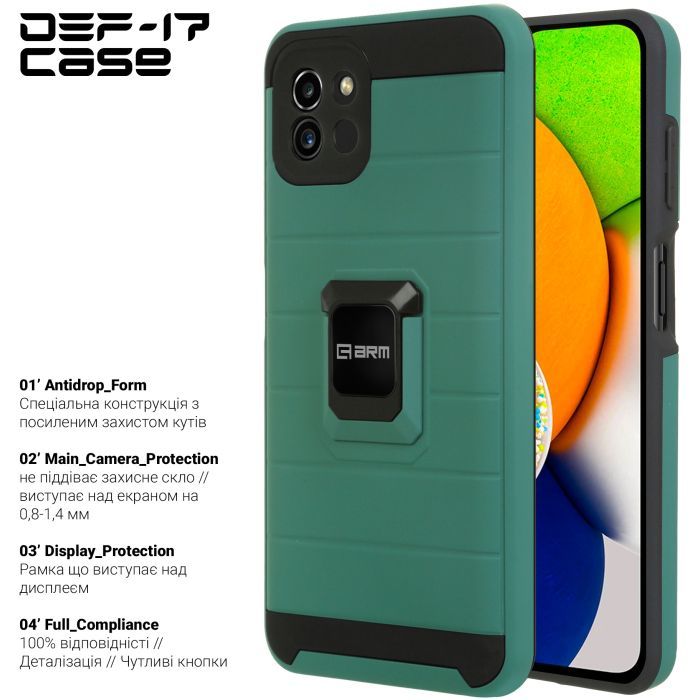 Чохол до мобільного телефона Armorstandart DEF17 case Samsung A03 (A035) Black (ARM61350) зображення 2