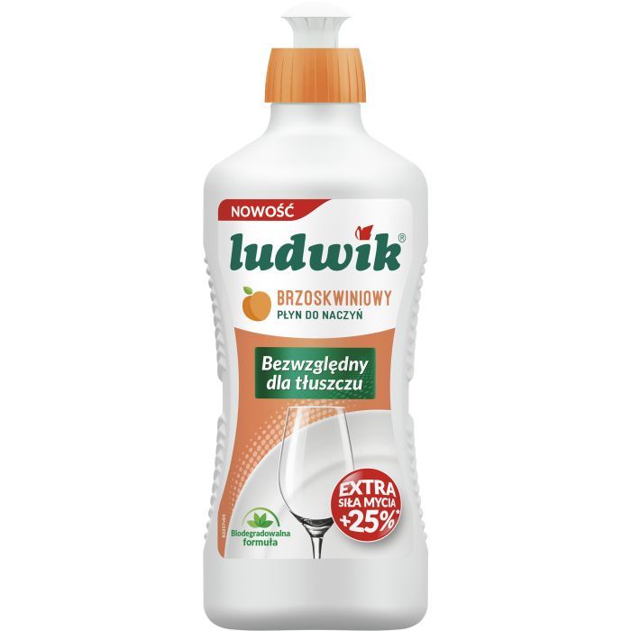Средство для ручного мытья посуды Ludwik Персик 450 г (5900498028249)