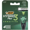 Сменные кассеты Bic Flex 3 Hybrid Sensitive 4 шт. (3086123644878)