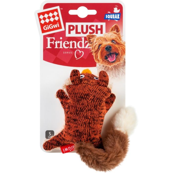 Игрушка для собак GiGwi Plush Лиса с пищалкой 9 см (75043) изображение 2
