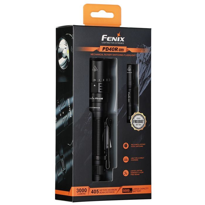 Ліхтар Fenix PD40R V2.0 + Ліхтар Fenix E01 V2.0 (PD40RV20E01V20) зображення 4