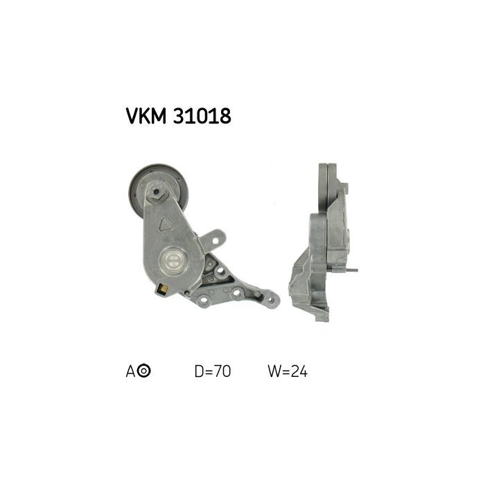 Натяжитель ремня с роликом SKF VKM 31018