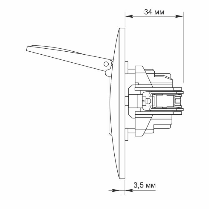 Розетка Videx BINERA 1ая с заземлением и крышкой серебр (VF-BNSK1GС-SS) изображение 5